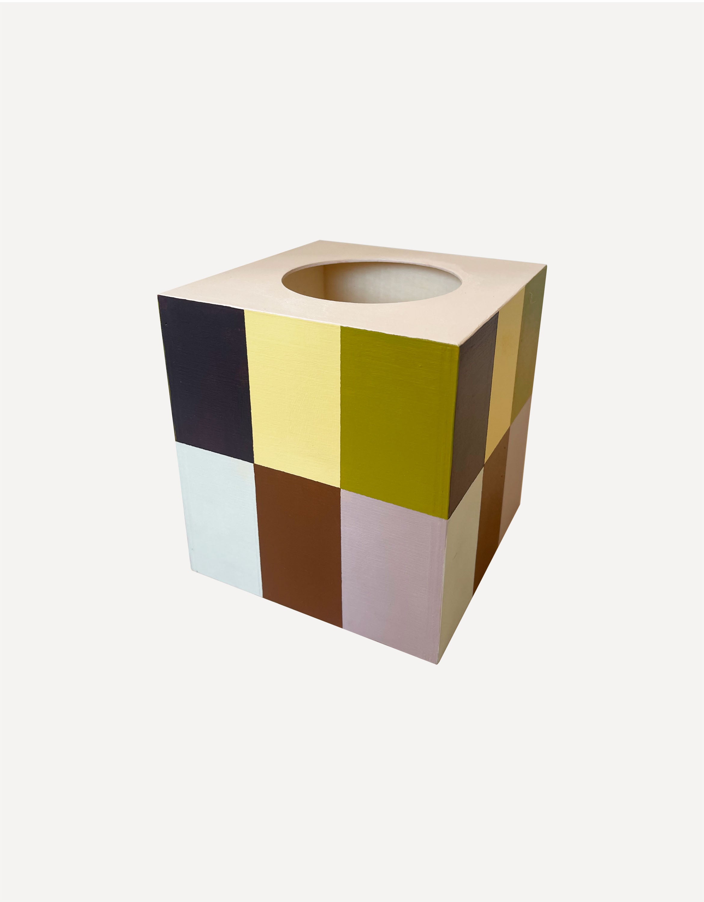 RAINBOW WOODEN TISSUE BOX